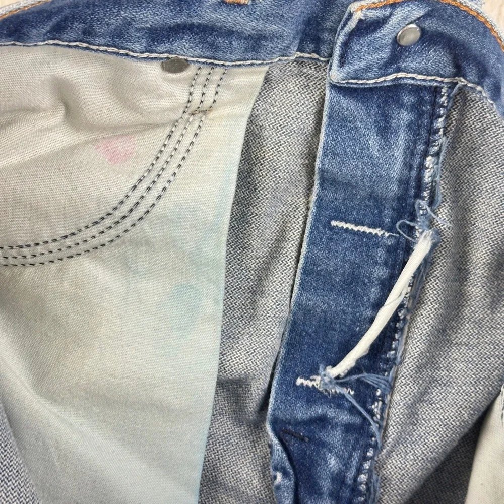 Wrangler Jeans Mens Regular Fit 31x32 Blue Denim Cowboy Cut Distressed Cotton